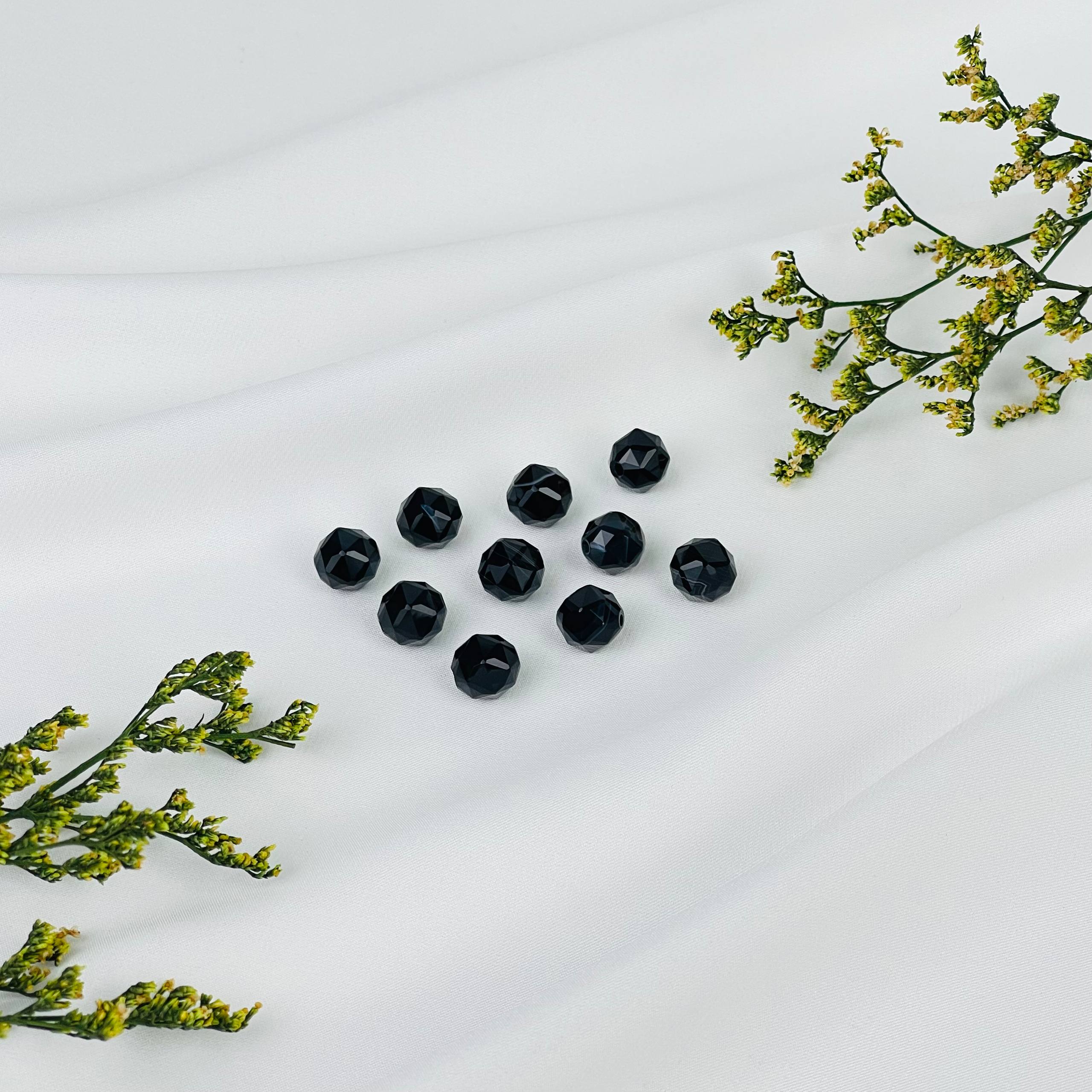 Бусины для украшений из полосатого Агата (10 шт) - изображение товара №0