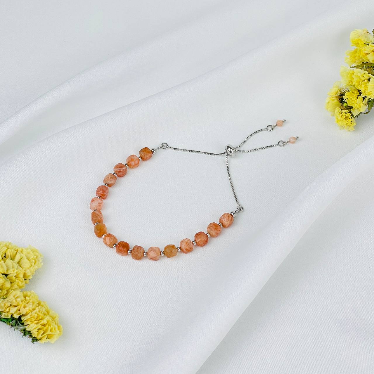 Браслет регулируемый из Солнечного камня - изображение товара №1