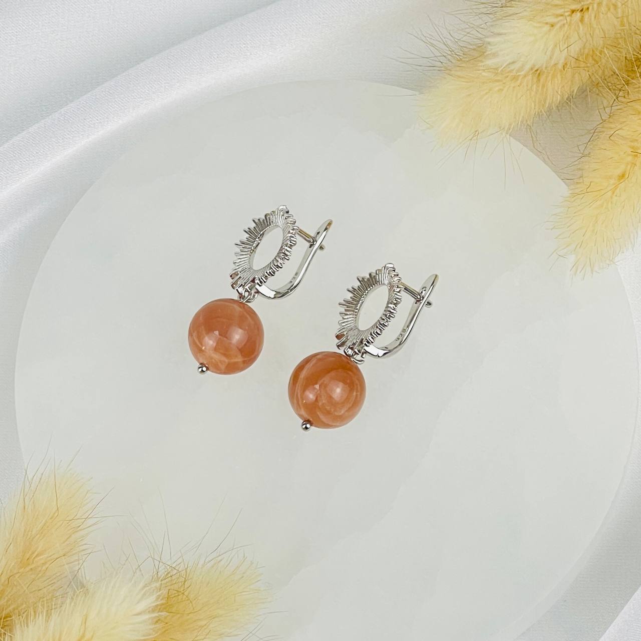 Серьги из Лунного камня - изображение товара №2