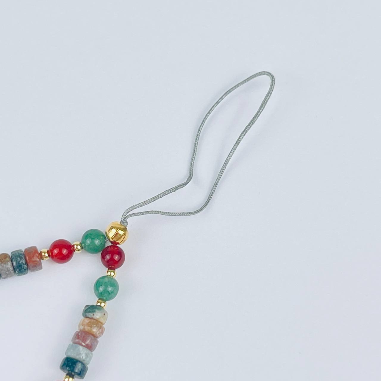 Держатель для телефона из океанической Яшмы и Сердолика - изображение товара №3