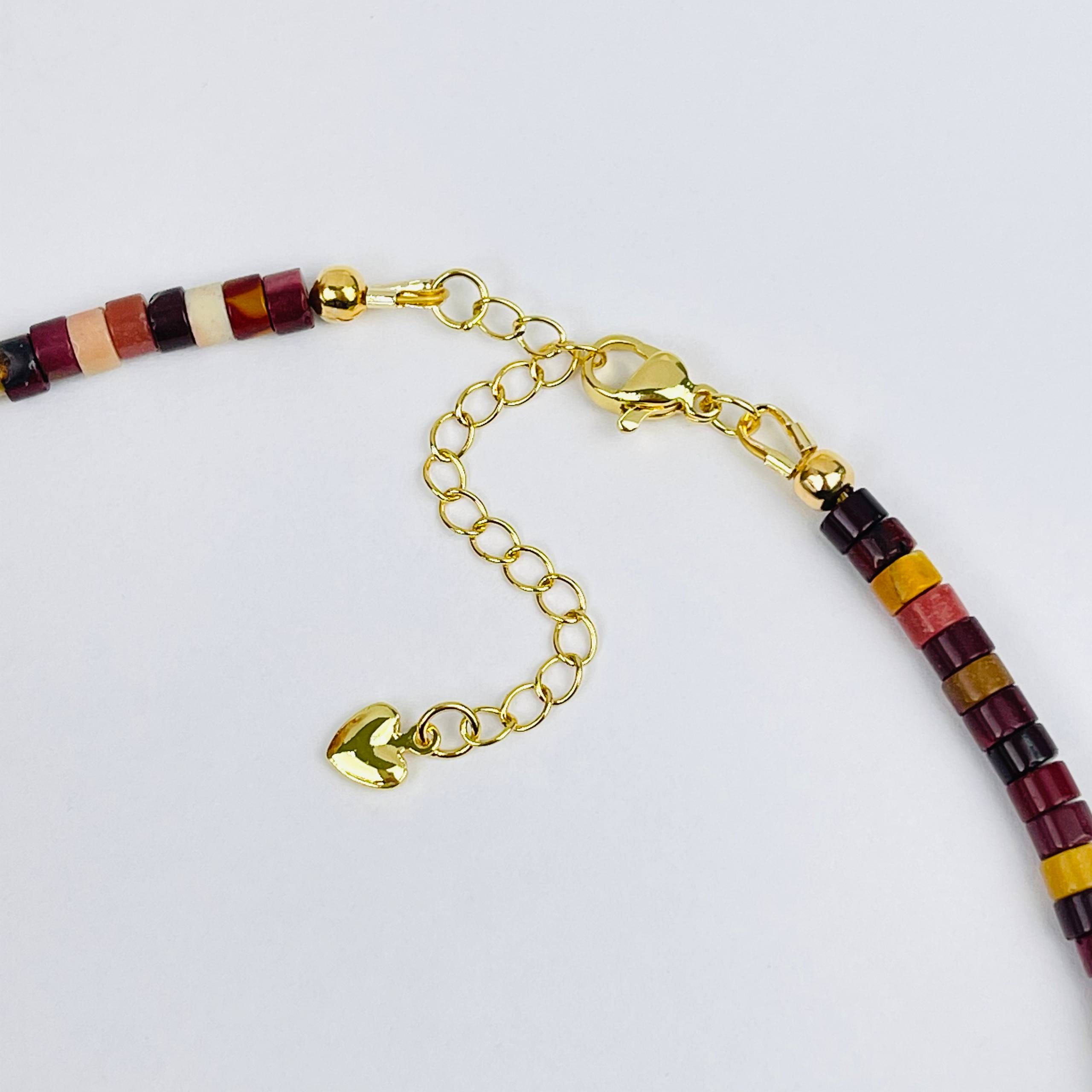 Колье из Яшмы (Мукаит) и Агата - изображение товара №3