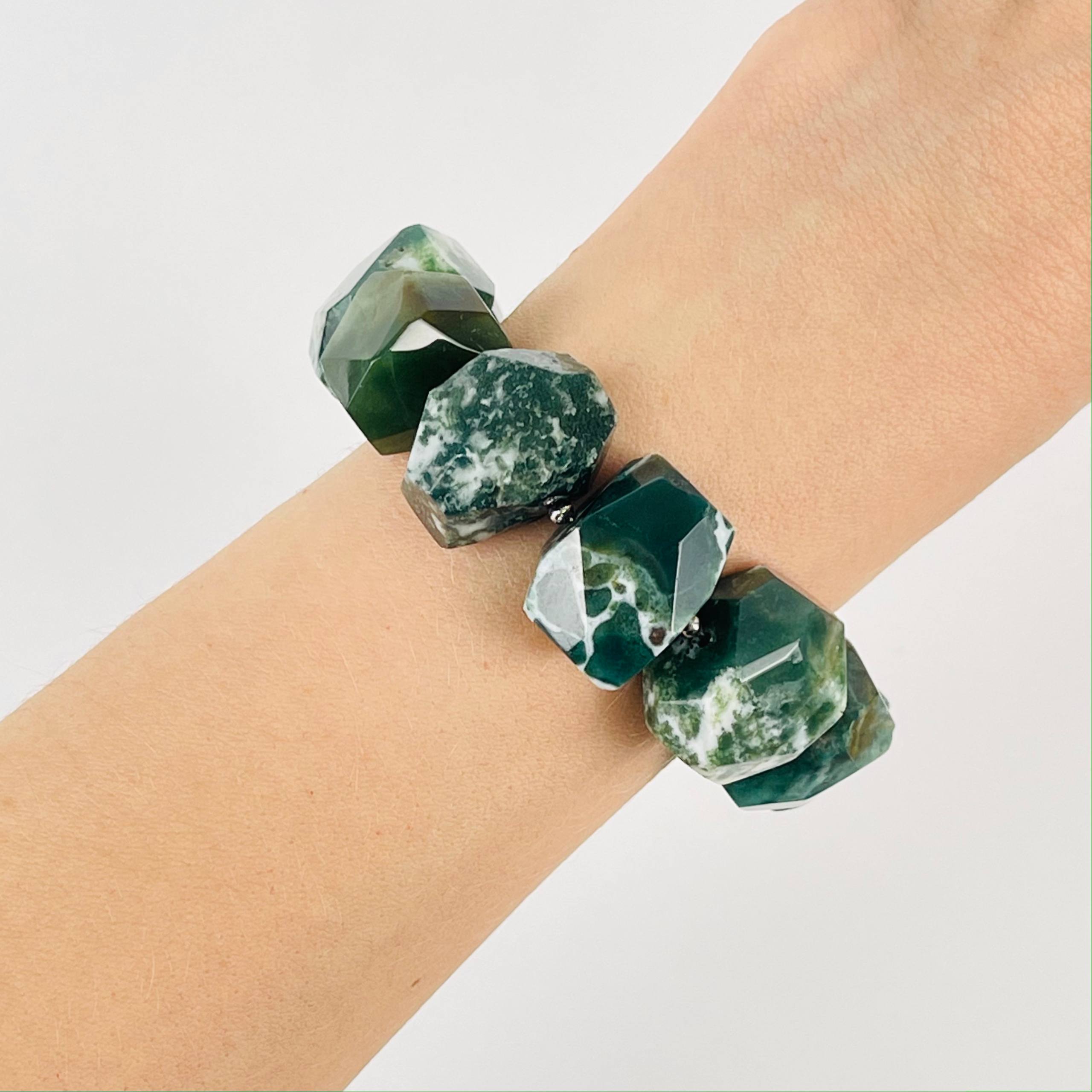 Браслет из Мохового агата - изображение товара №1