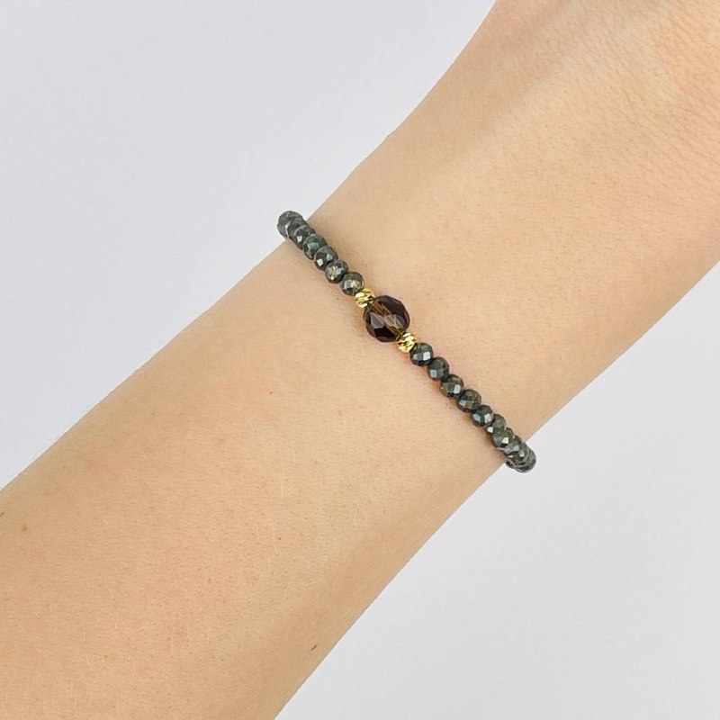 Браслет из Пирита и Раухтопаза - изображение товара №1