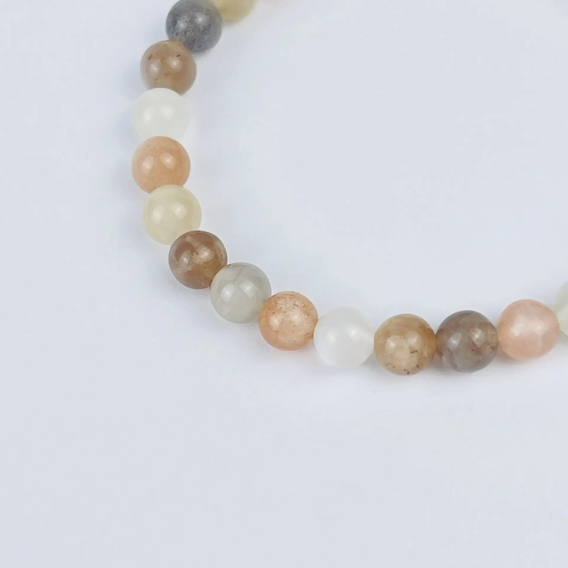 Браслет из Лунного камня микс - изображение товара №2