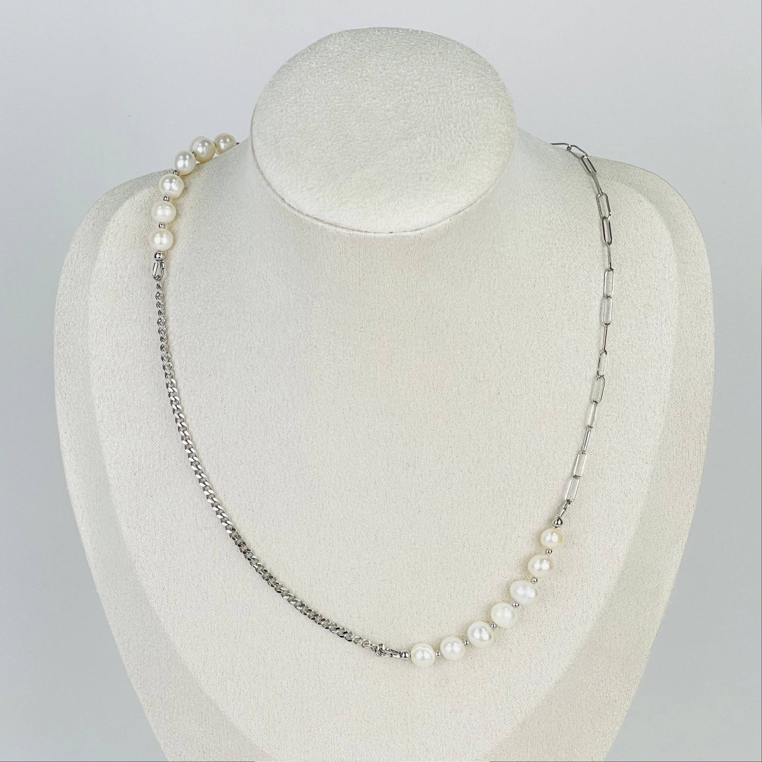 Колье на цепочке с Жемчугом - изображение товара №1