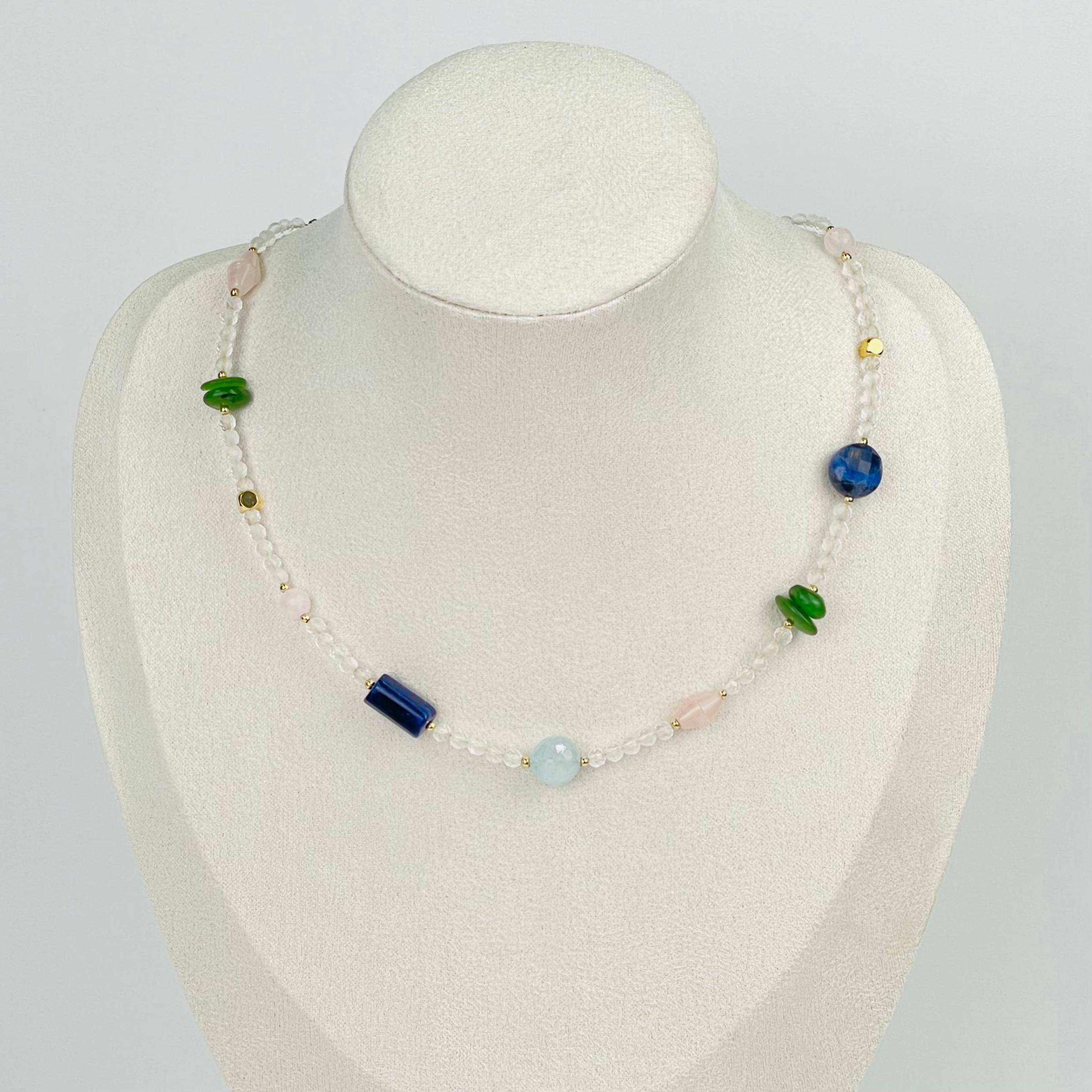 Колье из Горного Хрусталя и Самоцветов - изображение товара №1