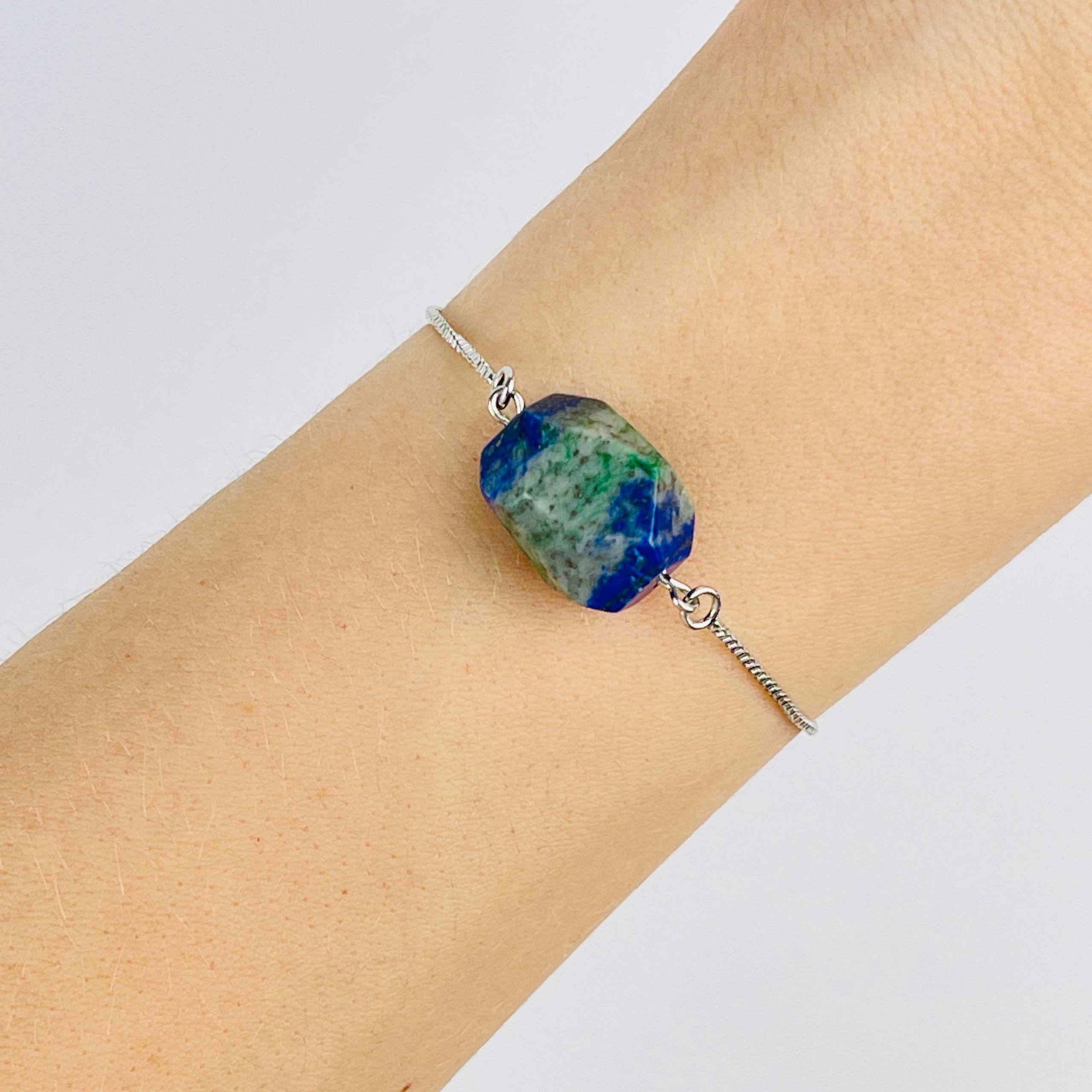 Браслет регулируемый с Азуритом - изображение товара №2