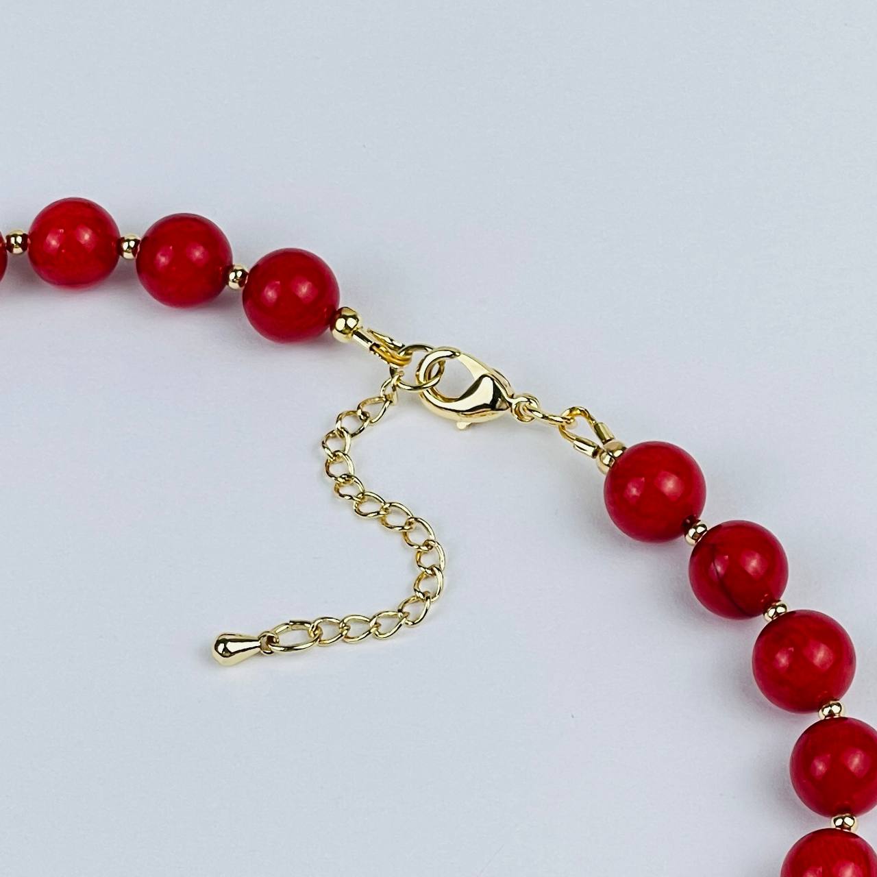 Колье из Коралла и Раухтопаза - изображение товара №3