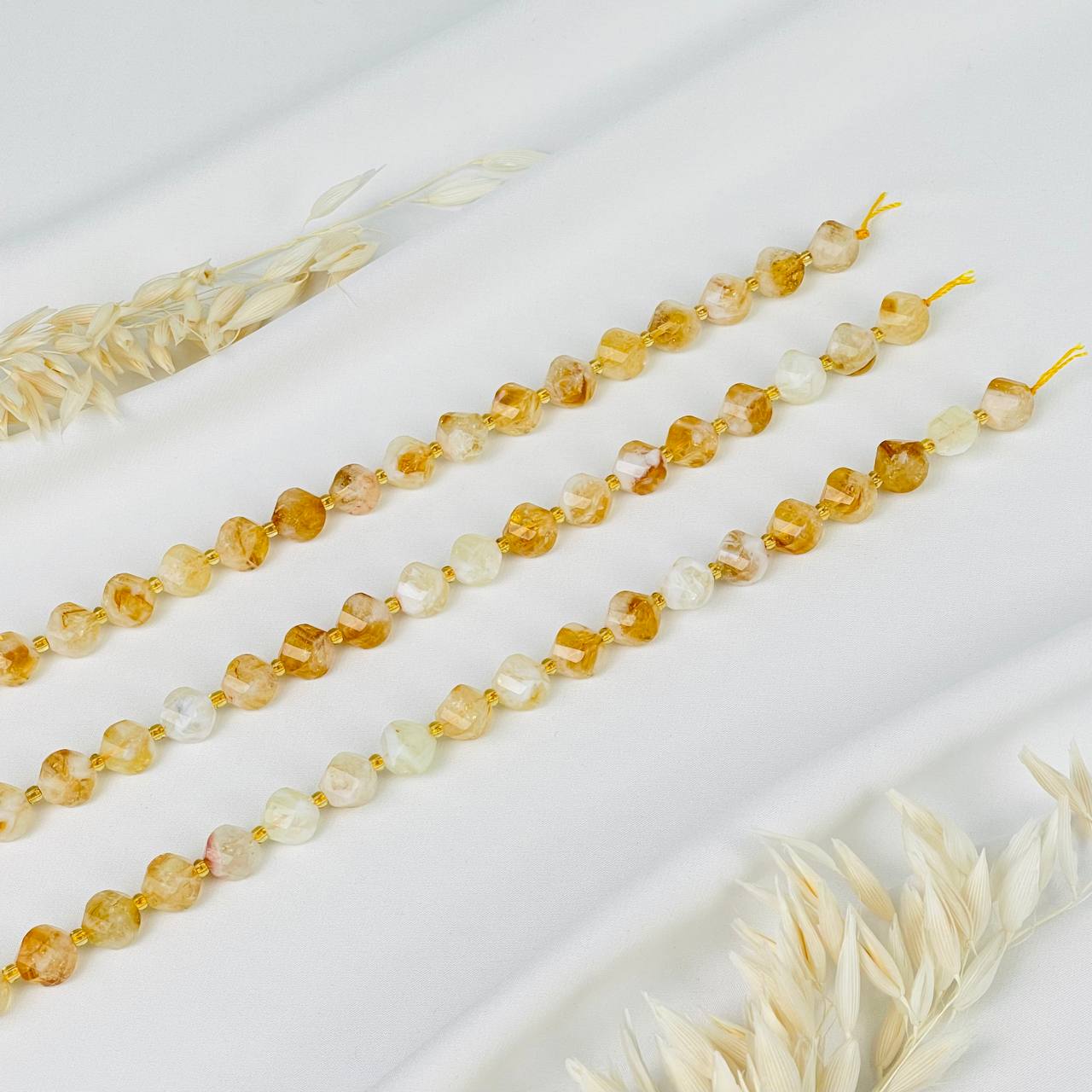 Бусины для украшений из Цитрина (32 бусины) - изображение товара №3