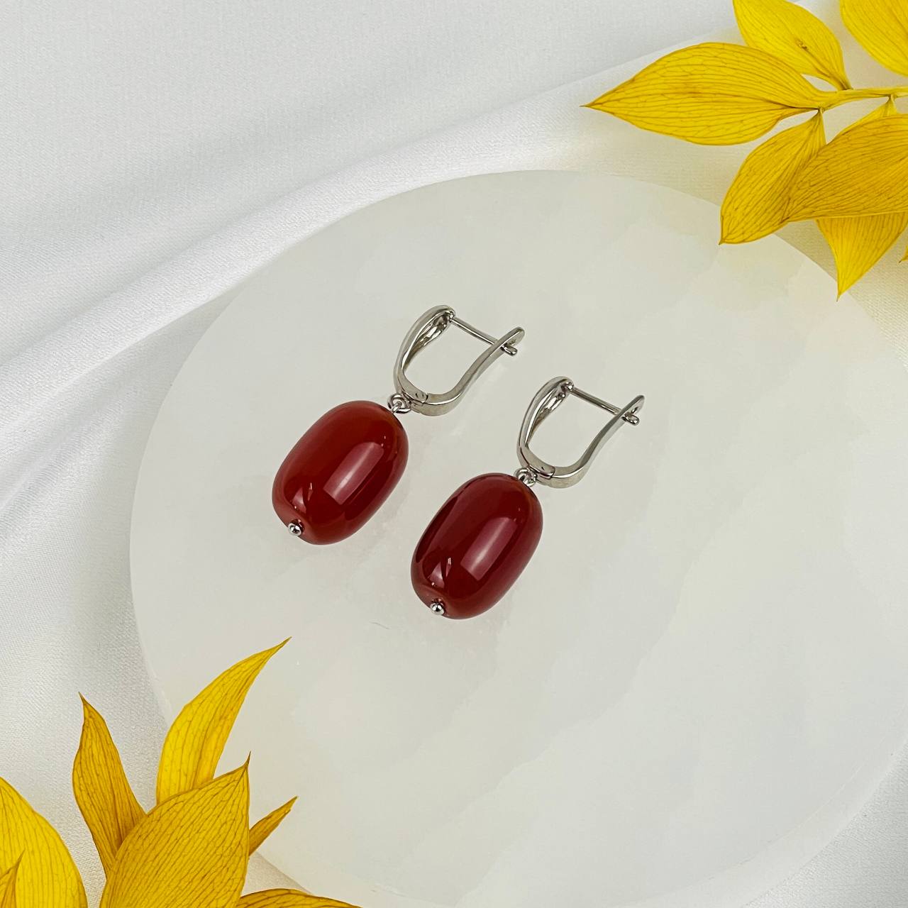 Серьги из Сердолика - изображение товара №2