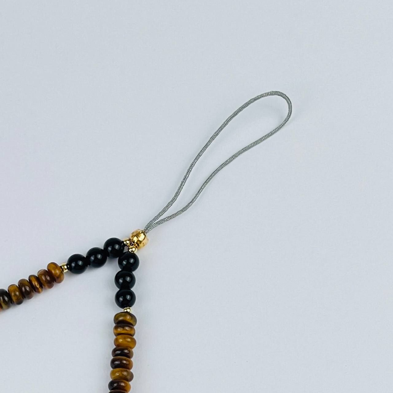 Держатель для телефона из Тигрового глаза, Агата и Цитрина - изображение товара №3