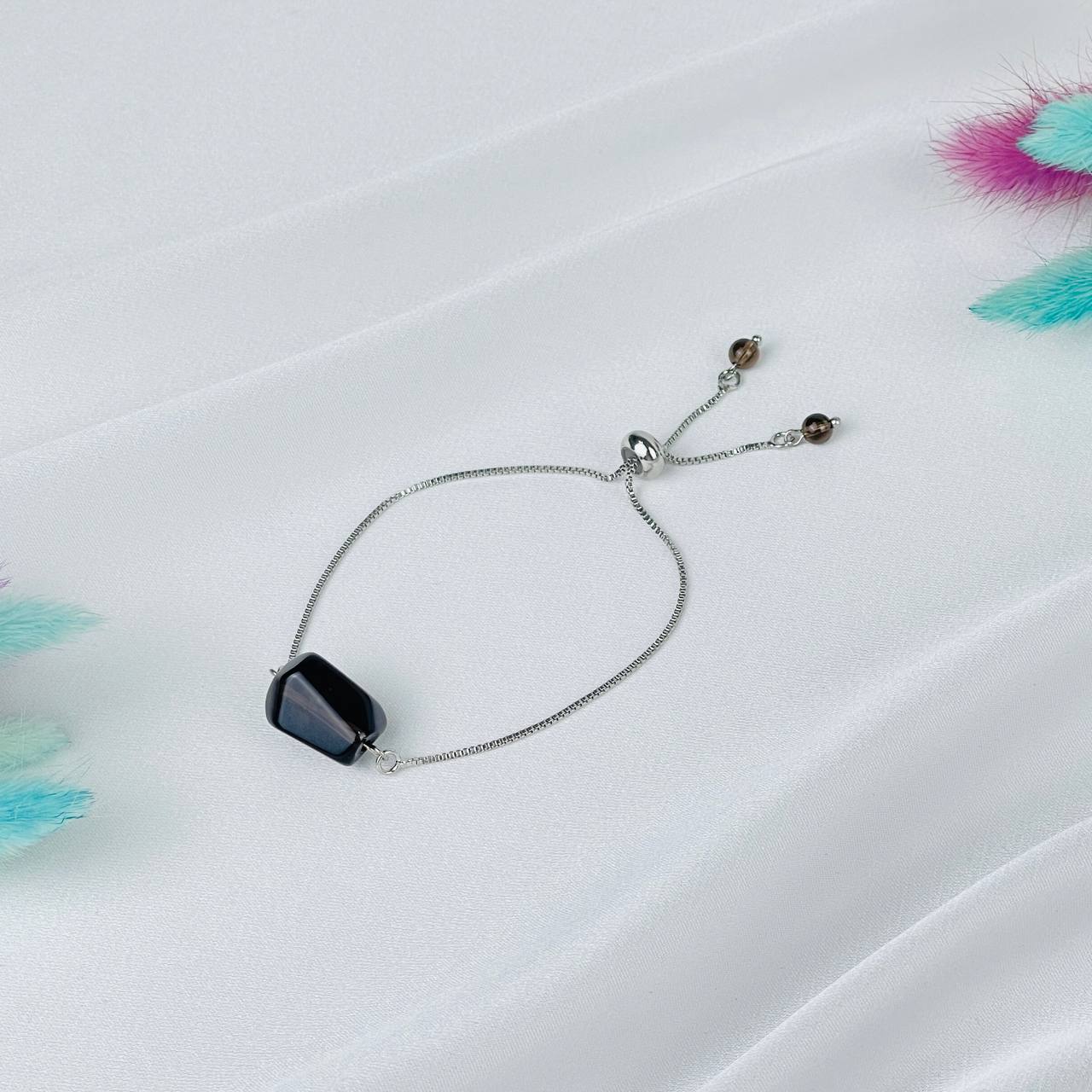 Браслет регулируемый с Раухтопазом - изображение товара №1