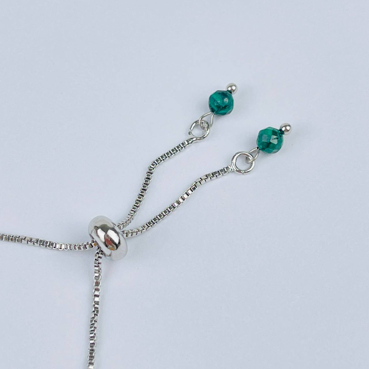 Браслет (Анахата) регулируемый из Малахита, Розового кварца и Авантюрина - изображение товара №3