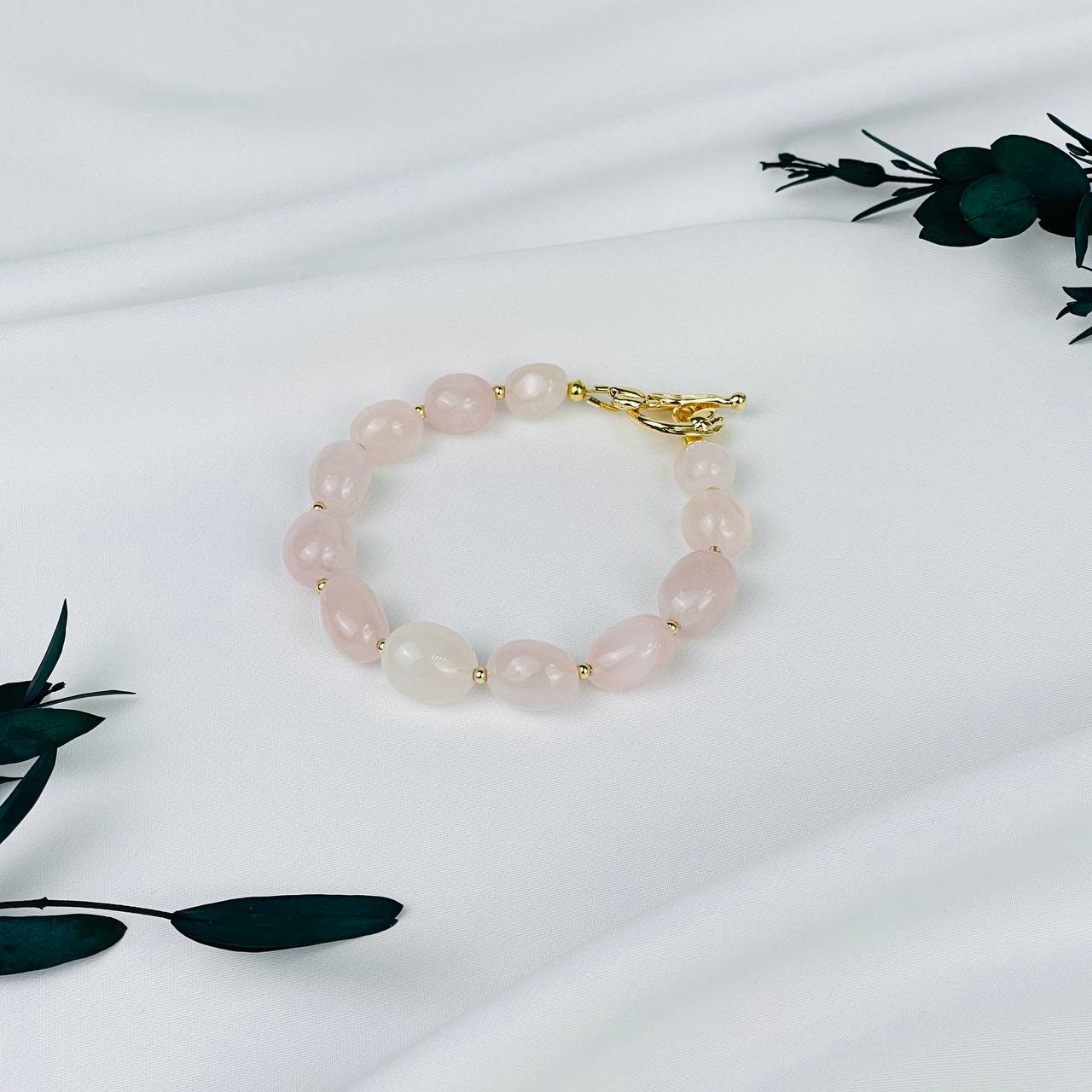 Браслет из мадагаскарского Розового кварца - изображение товара №1