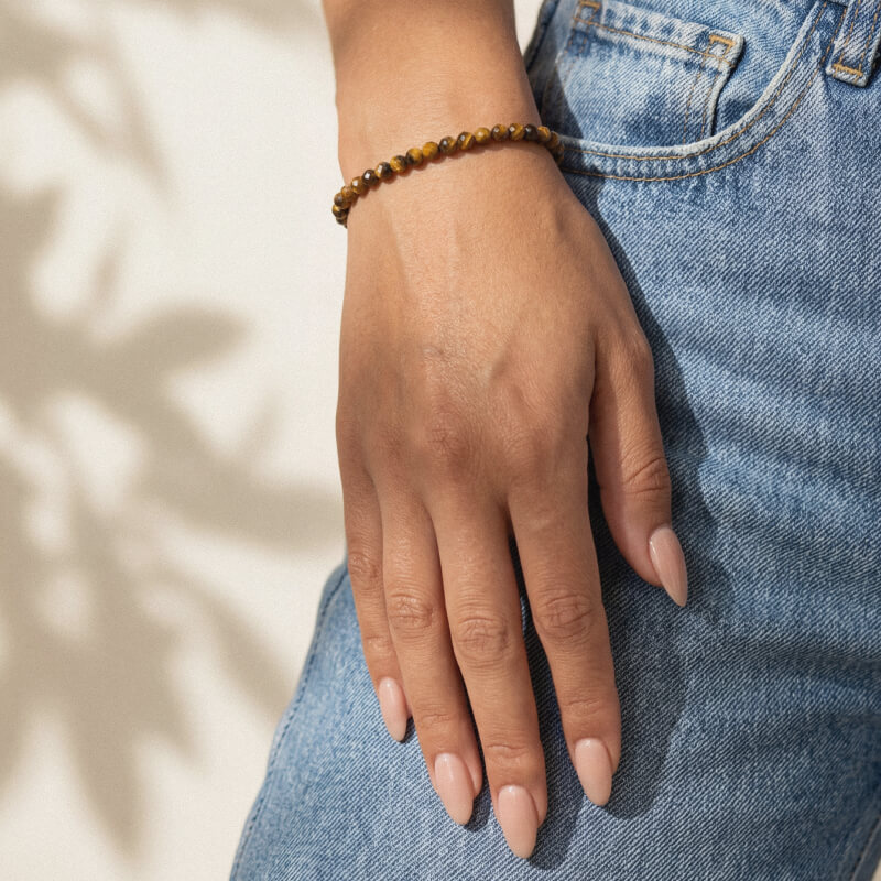 браслет из тигрового глаза