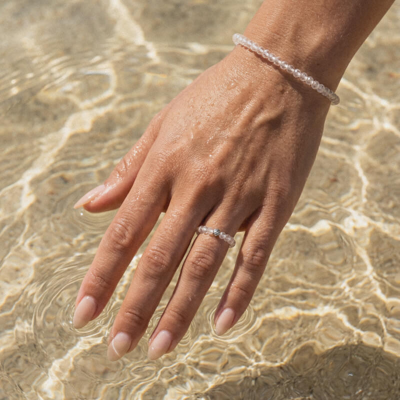 Браслет и кольцо из топаза