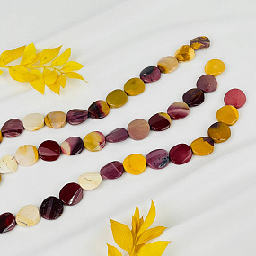 Бусины для украшений из Яшмы (Мукаит)