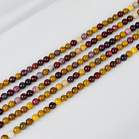 Бусины для украшений из Яшмы "Мукаит" (60 бусин), Артикул: 078769 - изображение товара №1