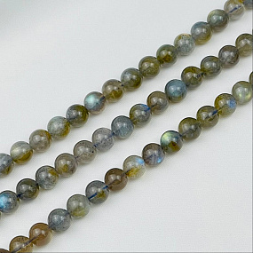 Бусины для украшений из Лабрадора (48 бусин), Артикул: 086213 - изображение товара №2