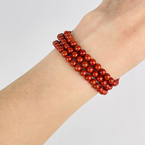 Бусины для украшений из кирпичной Яшмы, Артикул: 100883 - изображение товара №2