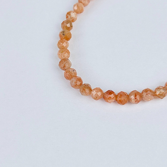 Браслет из Солнечного камня огранка, Артикул: 086995 - изображение товара №3