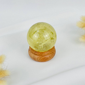 Шар из Цитрина на подставке, Артикул: 117489 - изображение товара №1