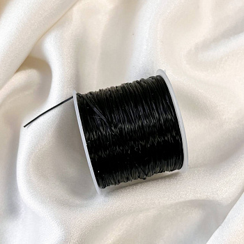 Резинка для браслетов черная (60 метров)