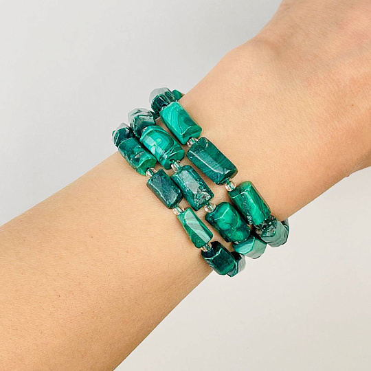 Бусины для украшений из Малахита, Артикул: 116299 - изображение товара №2