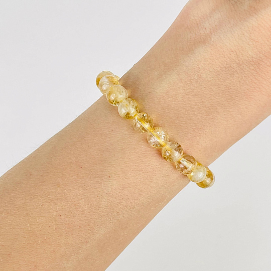Браслет из Цитрина, Артикул: 078328 - изображение товара №1