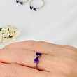 Кольцо регулируемое из Аметиста
