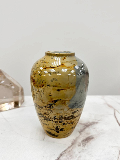 Ваза из дендритовой Яшмы, Артикул: 117040 - изображение товара №2