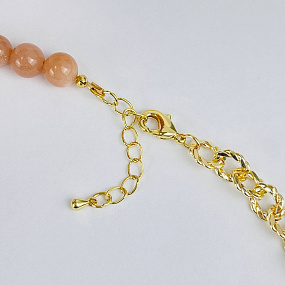 Колье из Лунного камня с кулоном из Жемчуга, Артикул: 102534 - изображение товара №3