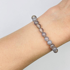Браслет из серого Агата, Артикул: 079582 - изображение товара №1