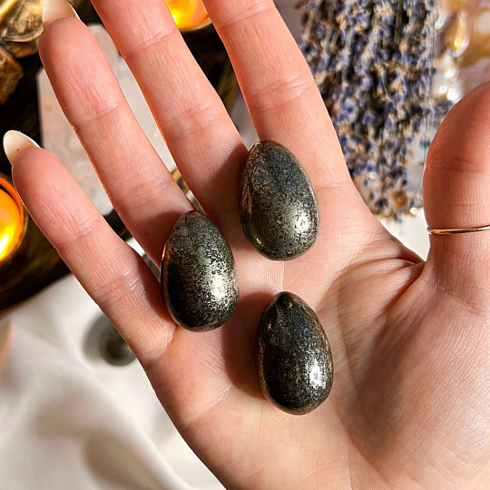 Яйцо из Пирита в Агате, Артикул: 097866 - изображение товара №4