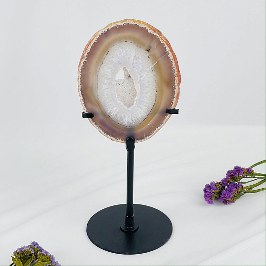 Срез Агата на подставке, Артикул: 117361 - изображение товара №1