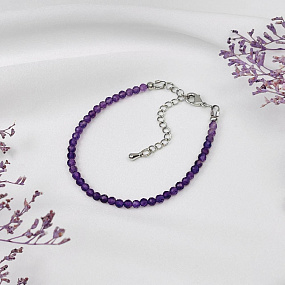Браслет из Аметиста, Артикул: 075927 - изображение товара №2