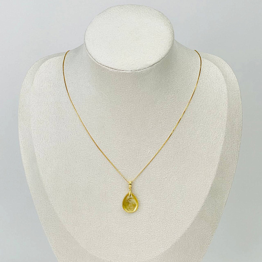 Кулон на цепочке из Мусковита, Артикул: 115482 - изображение товара №3