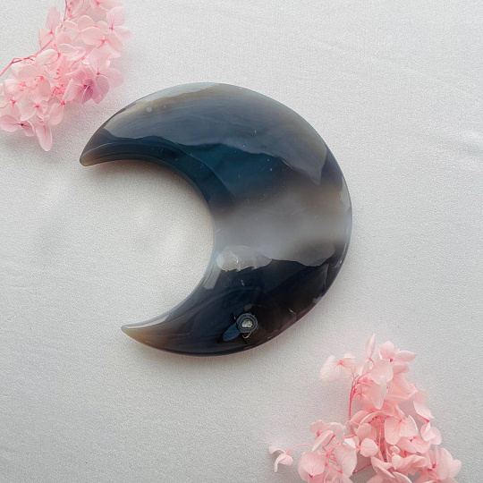 Месяц из Агата с жеодой, Артикул: 099221 - изображение товара №4