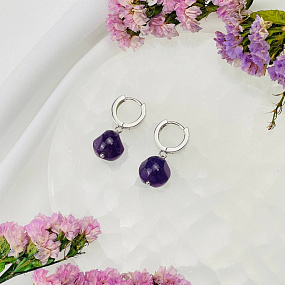 Серьги из Аметиста, Артикул: 114532 - изображение товара №2