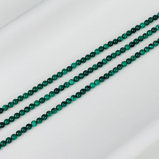 Бусины для украшений из Малахита (96 бусин), Артикул: 076388 - изображение товара №1