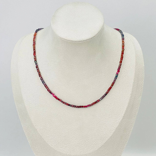 Колье из Шпинели (градиент), Артикул: 114908 - изображение товара №1