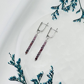 Серьги из Шпинели (градиент), Артикул: 114953 - изображение товара №2