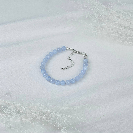 Браслет из Голубого агата, Артикул: 072276 - изображение товара №2