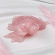 Черепаха резная из Розового кварца