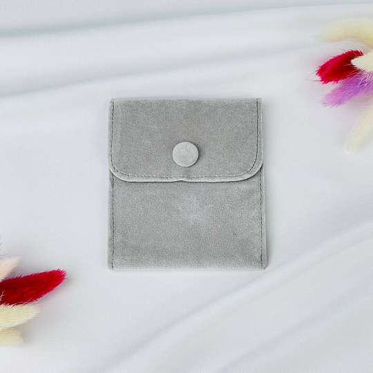 Мешочек: Бархат серый 1 шт., Артикул: 116508 - изображение товара №1