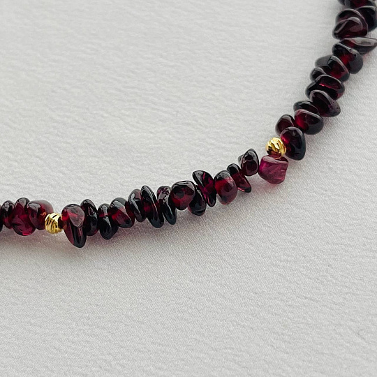 Колье из Граната , Артикул: 100124 - изображение товара №3