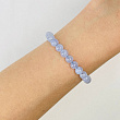 Браслет из камня Голубой агат