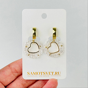 Серьги из Херкимерского кварца