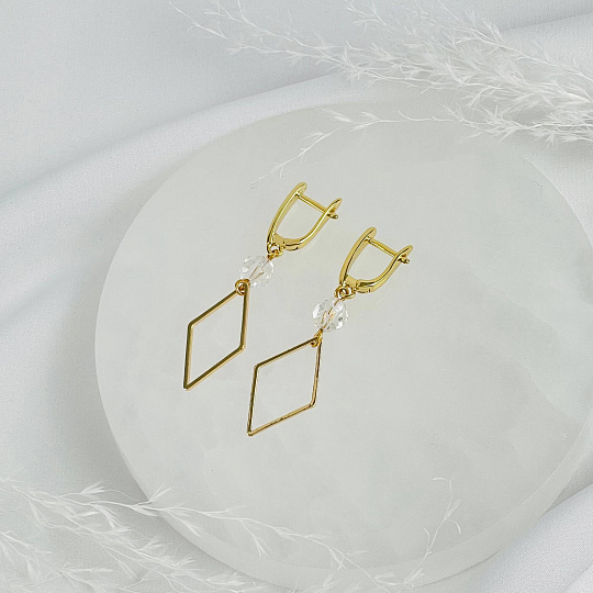 Серьги из Горного Хрусталя, Артикул: 098536 - изображение товара №2