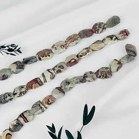 Бусины для украшений из пейзажной Яшмы